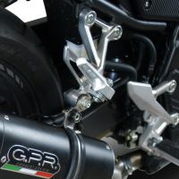 Exhaust compatible with Honda CB400X 2019-2025, Albus Evo4, Slip-on exhaust including removable db killer and link pipe, EPA-compliant 