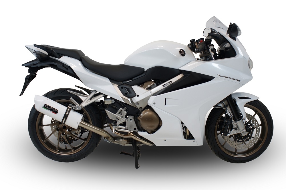Exhaust compatible with Honda VFR800F 2017-2020, Albus Evo4, Slip-on exhaust including removable db killer and link pipe, EPA-compliant 