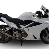 Exhaust compatible with Honda VFR800F 2014-2016, Powercone Evo, Slip-on exhaust including removable db killer and link pipe, EPA-compliant 