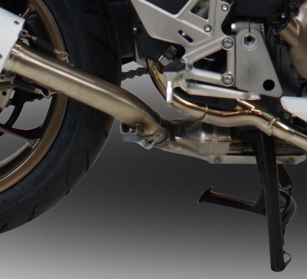 Exhaust compatible with Honda VFR800F 2017-2020, Albus Evo4, Slip-on exhaust including removable db killer and link pipe, EPA-compliant 