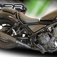 Exhaust compatible with Honda Rebel 500 2017-2020, Ghisa , Slip-on exhaust including removable db killer and link pipe, EPA-compliant 