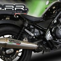 Exhaust compatible with Honda Rebel 300 2021-2023, Ultracone, Slip-on exhaust including removable db killer and link pipe, EPA-compliant 