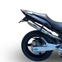 Exhaust compatible with Honda CB600F Hornet 2003-2006, Deeptone Inox, Slip-on exhaust including removable db killer and link pipe, not EPA-compliant 