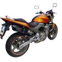 Exhaust compatible with Honda CB600F Hornet 2003-2006, Furore Nero, Slip-on exhaust including removable db killer and link pipe, not EPA-compliant 