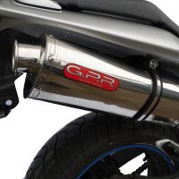 Exhaust compatible with Honda CB600F Hornet 1998-2002, Trioval, Slip-on exhaust including removable db killer and link pipe, EPA-compliant 