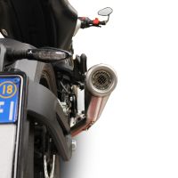 Exhaust compatible with Husqvarna Svartpilen 701 2018-2020, Powercone Evo, Slip-on exhaust including removable db killer and link pipe, EPA-compliant 