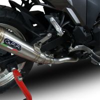 GPR exhaust compatible with Kawasaki Versys-X 300 2022-2023, Powercone Evo, Homologated legal slip-on exhaust including removable db killer, link pipe and catalyst 