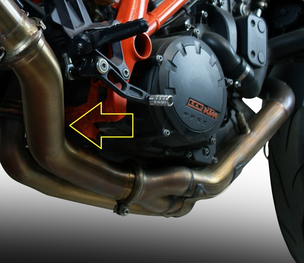 Exhaust compatible with Ktm 1290 Super Duke R 2014-2016, Decatalizzatore, Decat pipe 