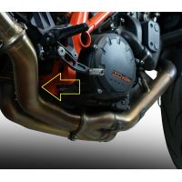 GPR exhaust compatible with Ktm Super Duke 1290 R  2014-2016, Decatalizzatore, Decat pipe 