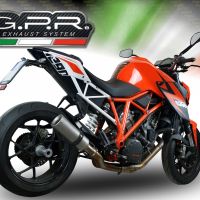 Exhaust compatible with Ktm 1290 Super Duke R 2014-2016, M3 Inox , Slip-on exhaust including removable db killer and link pipe, EPA-compliant 