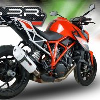 Exhaust compatible with Ktm 1290 Super Duke R 2017-2019, Albus Evo4, Slip-on exhaust including removable db killer and link pipe, EPA-compliant 