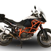 Exhaust compatible with Ktm 1090 Adventure 2017-2020, Albus Evo4, Slip-on exhaust including removable db killer and link pipe, EPA-compliant 