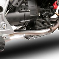 Exhaust compatible with Moto Guzzi V85TT 2019-2020, Decatalizzatore, Decat pipe 