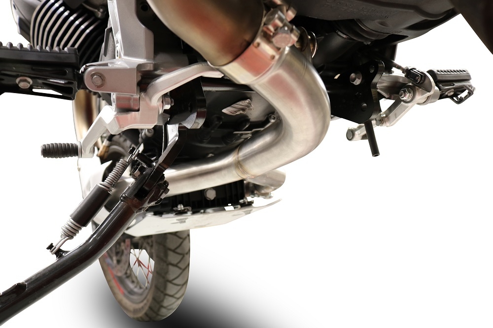 Exhaust compatible with Moto Guzzi V85TT 2019-2020, Decatalizzatore, Decat pipe 