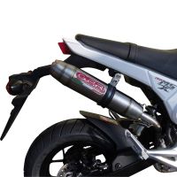 Exhaust compatible with Honda Grom 125 2018-2020, Deeptone Inox, Slip-on exhaust including removable db killer and link pipe, not EPA-compliant 