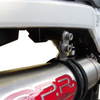 Exhaust compatible with Honda Grom 125 2018-2020, Deeptone Inox, Slip-on exhaust including removable db killer and link pipe, not EPA-compliant 