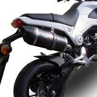 Exhaust compatible with Honda Grom 125 2013-2017, Furore Nero, Slip-on exhaust including removable db killer and link pipe, not EPA-compliant 