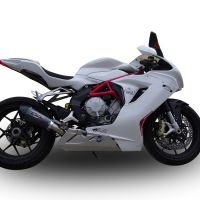 GPR exhaust compatible with  Mv Agusta F3 675 2012-2016, New Grand Prix Evo Poppy, Slip-on exhaust including removable db killer and link pipe, not EPA-compliant 