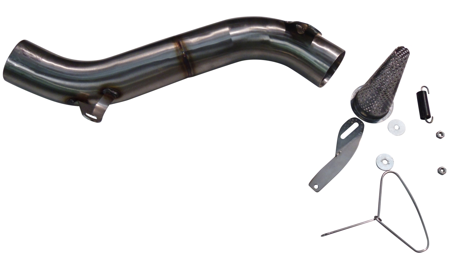 Exhaust compatible with Mv Agusta Brutale 675 2012-2015, Albus Ceramic, Slip-on exhaust including removable db killer and link pipe, EPA-compliant 