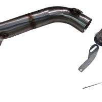 Exhaust compatible with Mv Agusta Brutale 675 2012-2015, Albus Ceramic, Slip-on exhaust including removable db killer and link pipe, EPA-compliant 