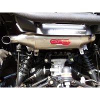 GPR exhaust compatible with Polaris Sportsman Xp 850 - Xp 850 Forest 2010-2014, Power Bomb, Homologated legal slip-on exhaust including removable db killer and link pipe 