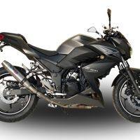 Exhaust compatible with Kawasaki Z300 2014-2017, Deeptone Inox, Slip-on exhaust including link pipe 