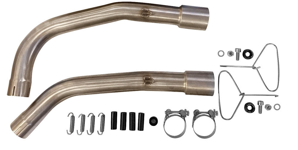 Exhaust compatible with Honda VTR1000 Sp-1 RC51 2000-2001, M3 Titanium Natural, Dual slip-on including removable db killers and link pipes, EPA-compliant 