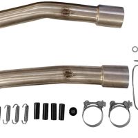 Exhaust compatible with Honda VTR1000 Sp-1 RC51 2000-2001, M3 Titanium Natural, Dual slip-on including removable db killers and link pipes, EPA-compliant 