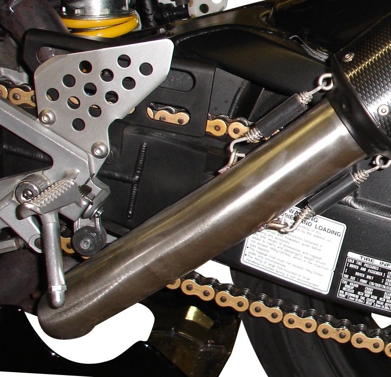 Exhaust compatible with Honda VTR1000 Sp-2 RC51 2002-2006, Trioval, Dual slip-on including removable db killers and link pipes, EPA-compliant 