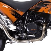 Exhaust compatible with Ktm Supermoto 690 2007-2009, Powercone Evo, Full system exhaust, including removable db killer 