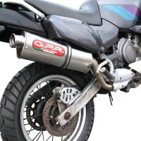 Exhaust compatible with Yamaha Xtz 750 Supertenere 1989-1997, Trioval, Slip-on exhaust including removable db killer and link pipe, EPA-compliant 
