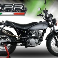 Exhaust compatible with Suzuki Rv 200 Van Van 2016-2017, Deeptone Inox, Slip-on exhaust including removable db killer and link pipe, not EPA-compliant 