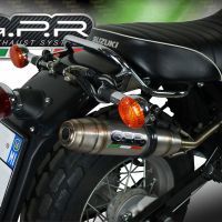Exhaust compatible with Suzuki Rv 200 Van Van 2016-2017, Deeptone Inox, Slip-on exhaust including removable db killer and link pipe, not EPA-compliant 