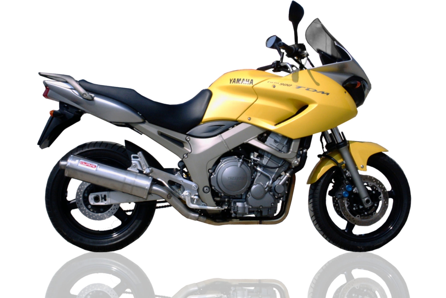 Exhaust compatible with Yamaha Tdm 900 2002-2014, Trioval, Dual slip-on exhausts including removable db killers, link pipes and catalysts, EPA-compliant 