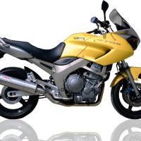 Exhaust compatible with Yamaha Tdm 900 2002-2014, Trioval, Dual slip-on exhausts including removable db killers, link pipes and catalysts, EPA-compliant 