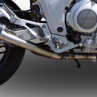 Exhaust compatible with Yamaha Tdm 850 1991-2001, Furore Nero, Dual slip-on including removable db killers and link pipes, EPA-compliant 