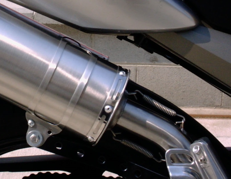 Exhaust compatible with Yamaha Tdm 900 2002-2014, Furore Nero, Dual slip-on including removable db killers and link pipes, not EPA-compliant 