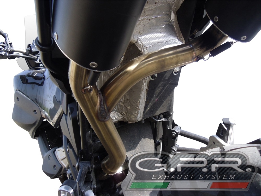 Exhaust compatible with Yamaha Xt 660 Z Teneré 2008-2016, Satinox , Dual slip-on including removable db killers and link pipes, not EPA-compliant 