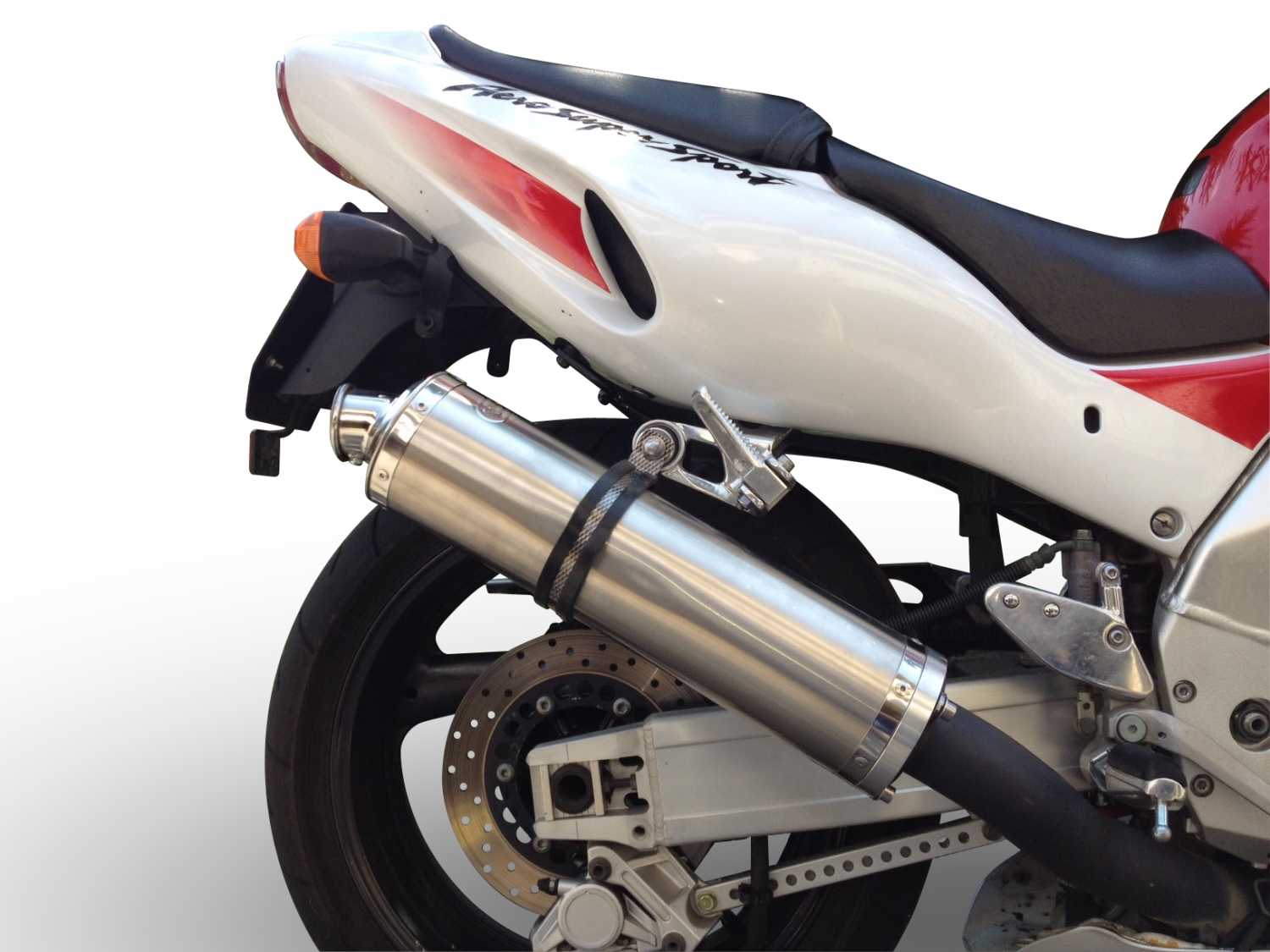 Exhaust compatible with Yamaha YZF 1000 R Thunderace 1996-2003, Inox Tondo, Bolt-on silencer including removable db killer, EPA-compliant 
