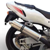 Exhaust compatible with Yamaha YZF 1000 R Thunderace 1996-2003, Inox Tondo, Bolt-on silencer including removable db killer, EPA-compliant 