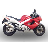 GPR exhaust compatible with Yamaha YZF 1000 R Thunderace 1996-2003, Inox Tondo, Homologated legal bolt-on silencer including removable db killer 