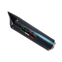 GPR exhaust compatible with Benelli Tnt 1130 2008-2016, Tiburon Poppy, Homologated legal slip-on exhaust including removable db killer and link pipe 