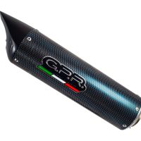 Exhaust compatible with Benelli Tnt 1130 2008-2016, Tiburon Poppy, Slip-on exhaust including removable db killer and link pipe, EPA-compliant 
