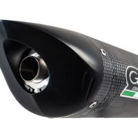 Exhaust compatible with Triumph Daytona 675 2009-2012, Tiburon Poppy, Slip-on exhaust including removable db killer and link pipe, not EPA-compliant 