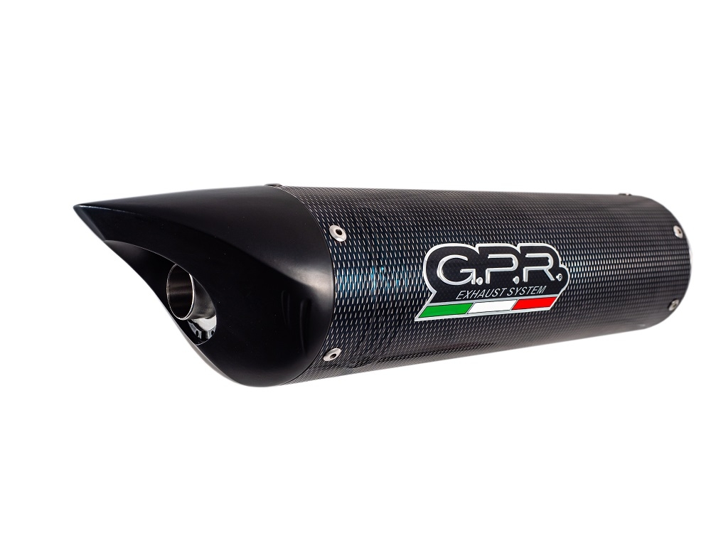 Exhaust compatible with Triumph Daytona 675 2009-2012, Tiburon Poppy, Slip-on exhaust including removable db killer and link pipe, not EPA-compliant 