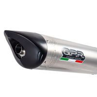 Exhaust compatible with Triumph Daytona 675 2006-2008, Tiburon Titanium, Slip-on exhaust including removable db killer and link pipe, not EPA-compliant 