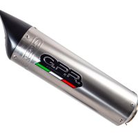 Exhaust compatible with Triumph Daytona 675 2009-2012, Tiburon Titanium, Slip-on exhaust including removable db killer and link pipe, not EPA-compliant 