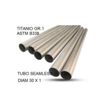 GPR exhaust compatible with Cafè Racer Cafè Racer -, Tubo titanio seamless D. 30mm X 1mm L.1000mm,  