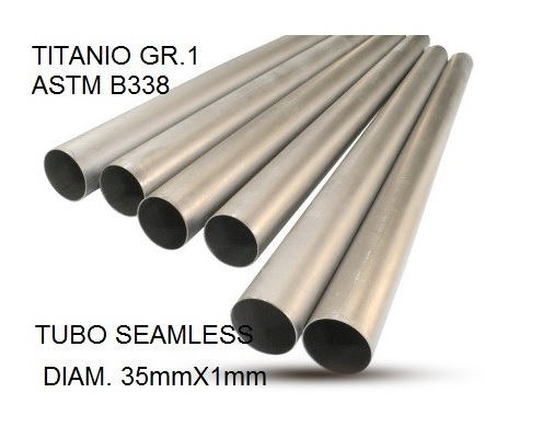 GPR exhaust compatible with Cafè Racer Cafè Racer 1-, Tubo titanio seamless D. 35mm X 1mm L.1000mm,  