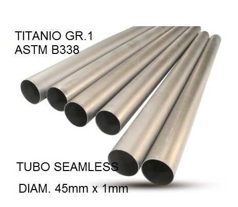 GPR exhaust compatible with Cafè Racer Cafè Racer 1-, Tubo titanio seamless D. 45mm X 1mm L.1000mm,  